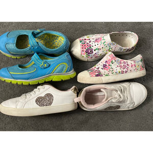Native, Champion, Carters Girl’s Sneaker & Sandal Shoe Lot 3 Pairs Size 13M EUC